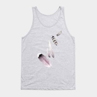 Purple Feathers Tank Top